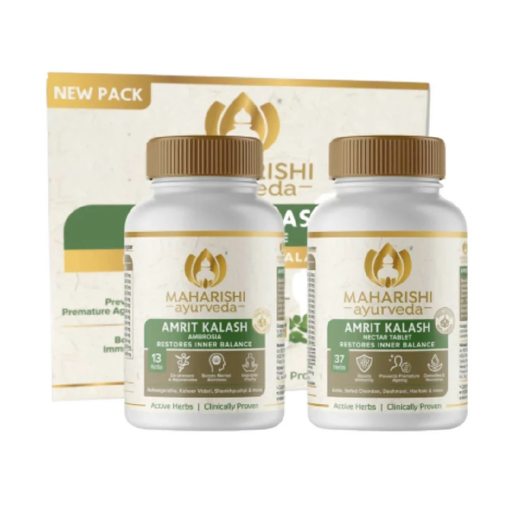 Maharishi Ayurveda Amrit Kalash - Dual Pack With Sugar Free Tablets, 60 Tablets(Combo of 2)-1.webp